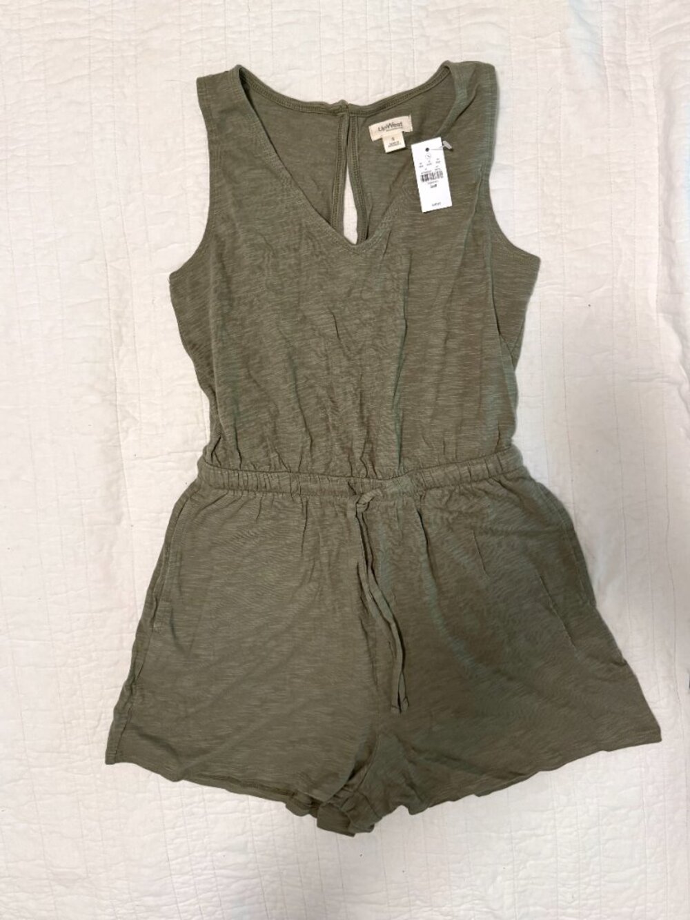 New Green Cotton Romper